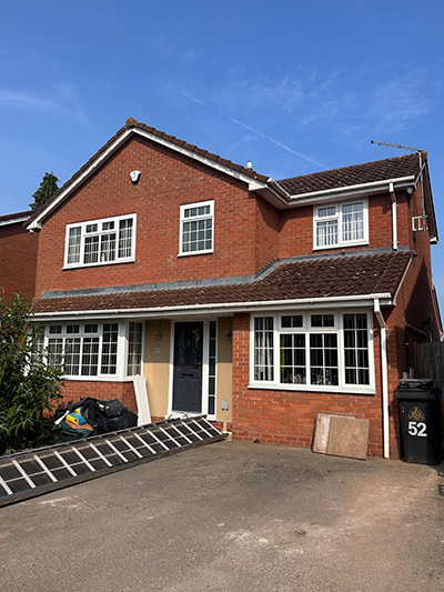 New soffits and guttering in white